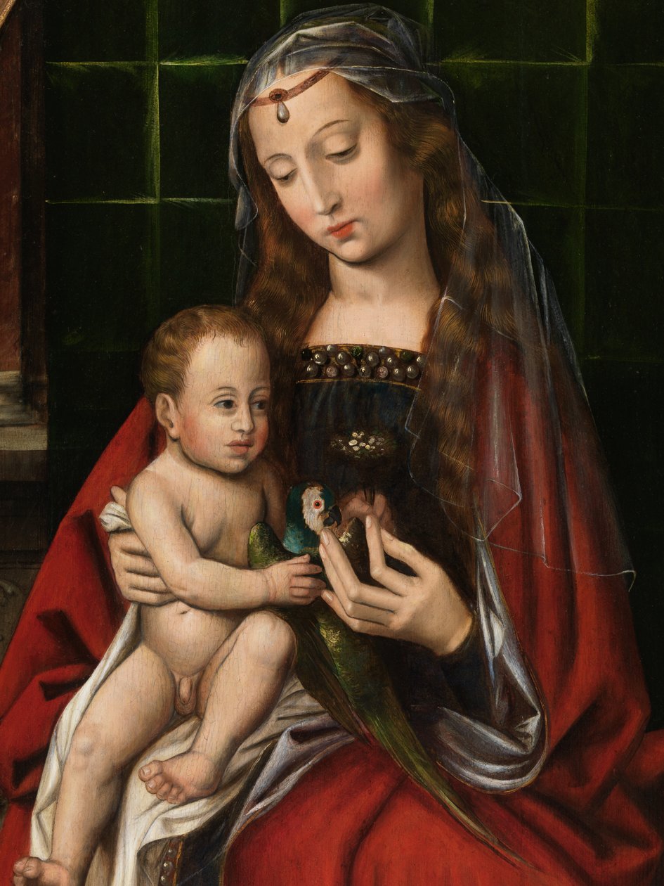 Madonna (detail) by Ambrosius Benson
