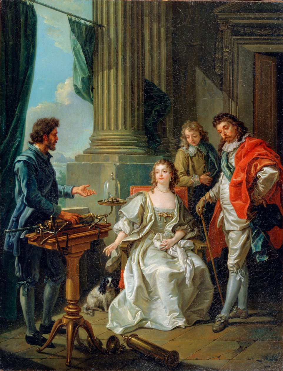 Pneumatic Experiment by Charles-Amedee-Philippe van Loo