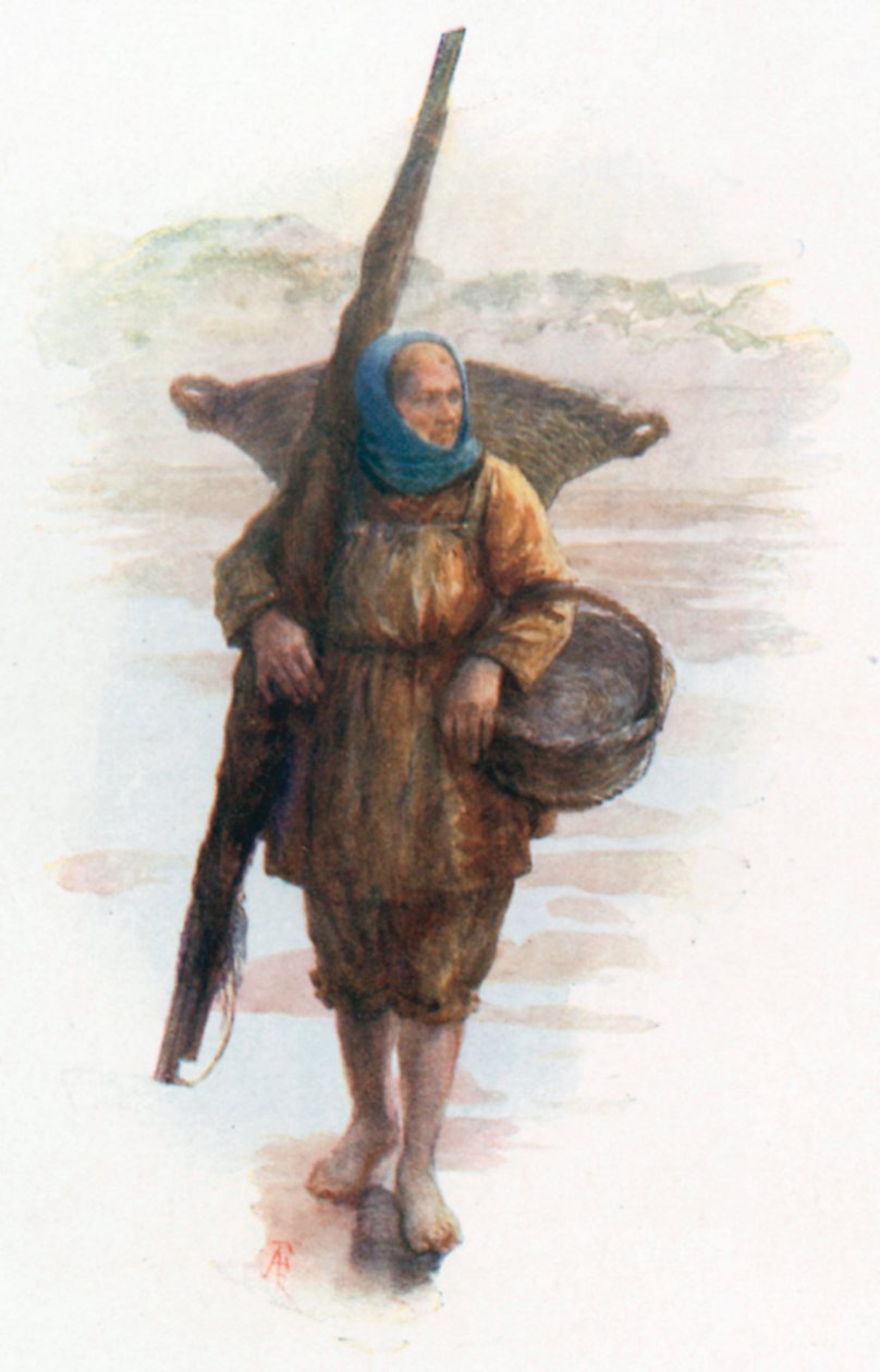 A Shrimper, Coxyde by Amedee (after) Forestier
