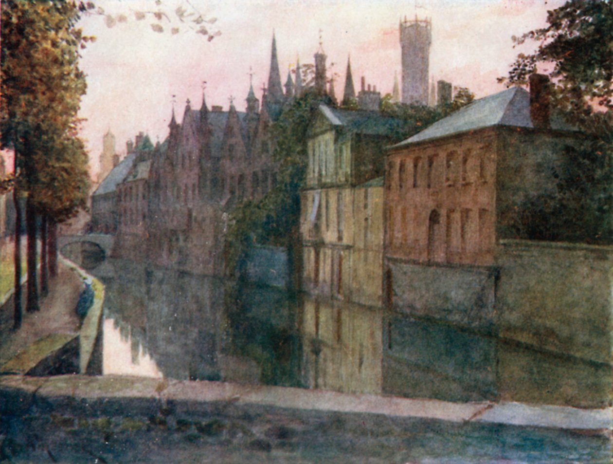View of the Palais du Franc, Bruges by Amedee (after) Forestier