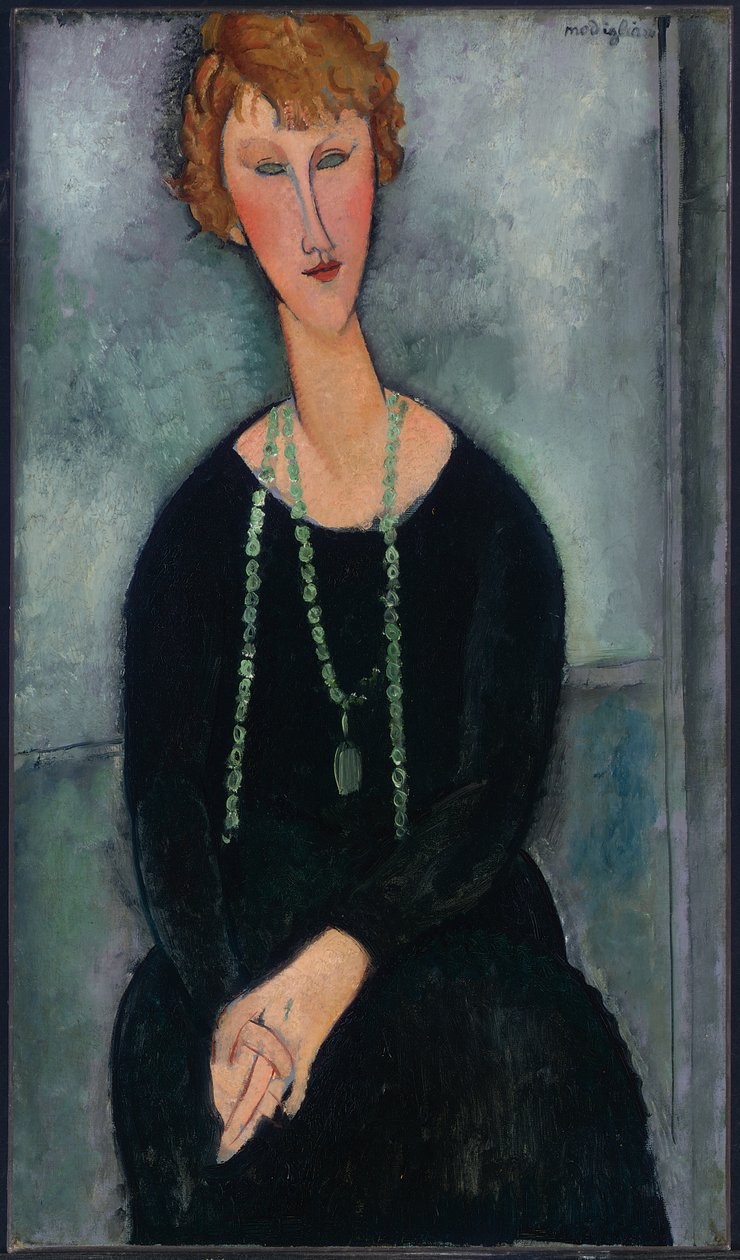 Woman with Green Necklace (Madame Menier) by Amedeo Modigliani