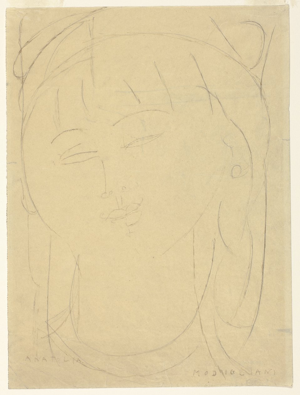 Head of Anatolia by Amedeo Modigliani