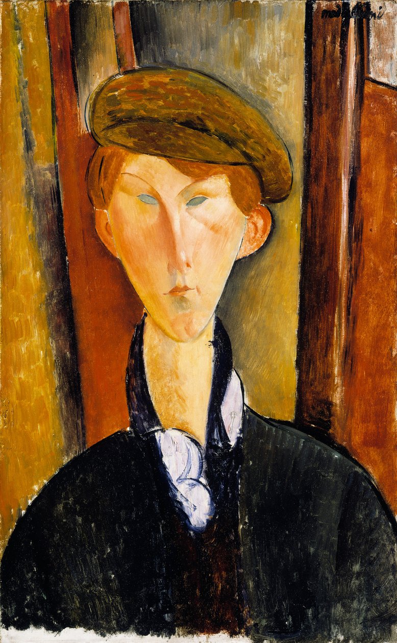 Young Man with Cap by Amedeo Modigliani