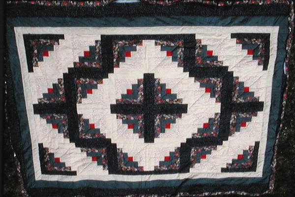 Barn Raising quilt, 1884 by American School