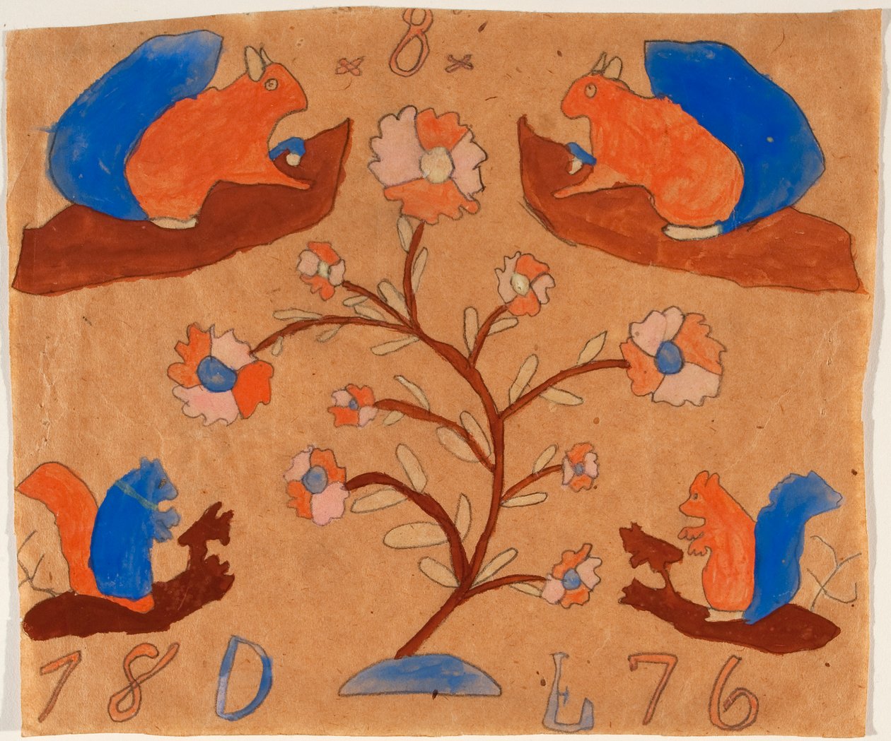 Four Squirrels by American School