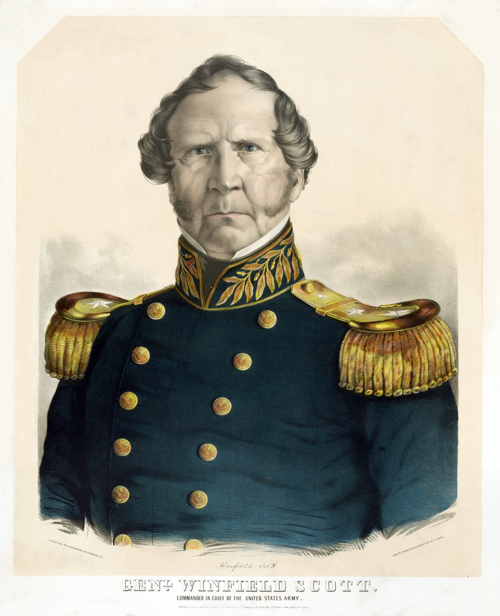 General Winfield Scott, Commander in Chief of the United States Army by American School