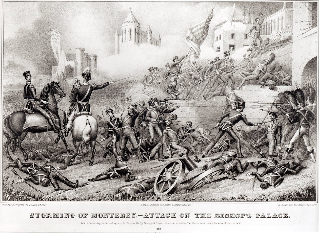 Storming of Monterey. Attack on the Bishop's Palace in 1846, 1847