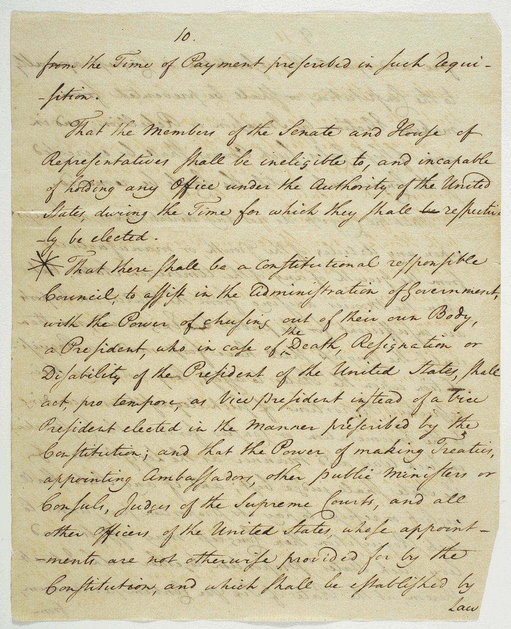 The Bill of Rights, copy signed at Federal Hall, 1789 by American School