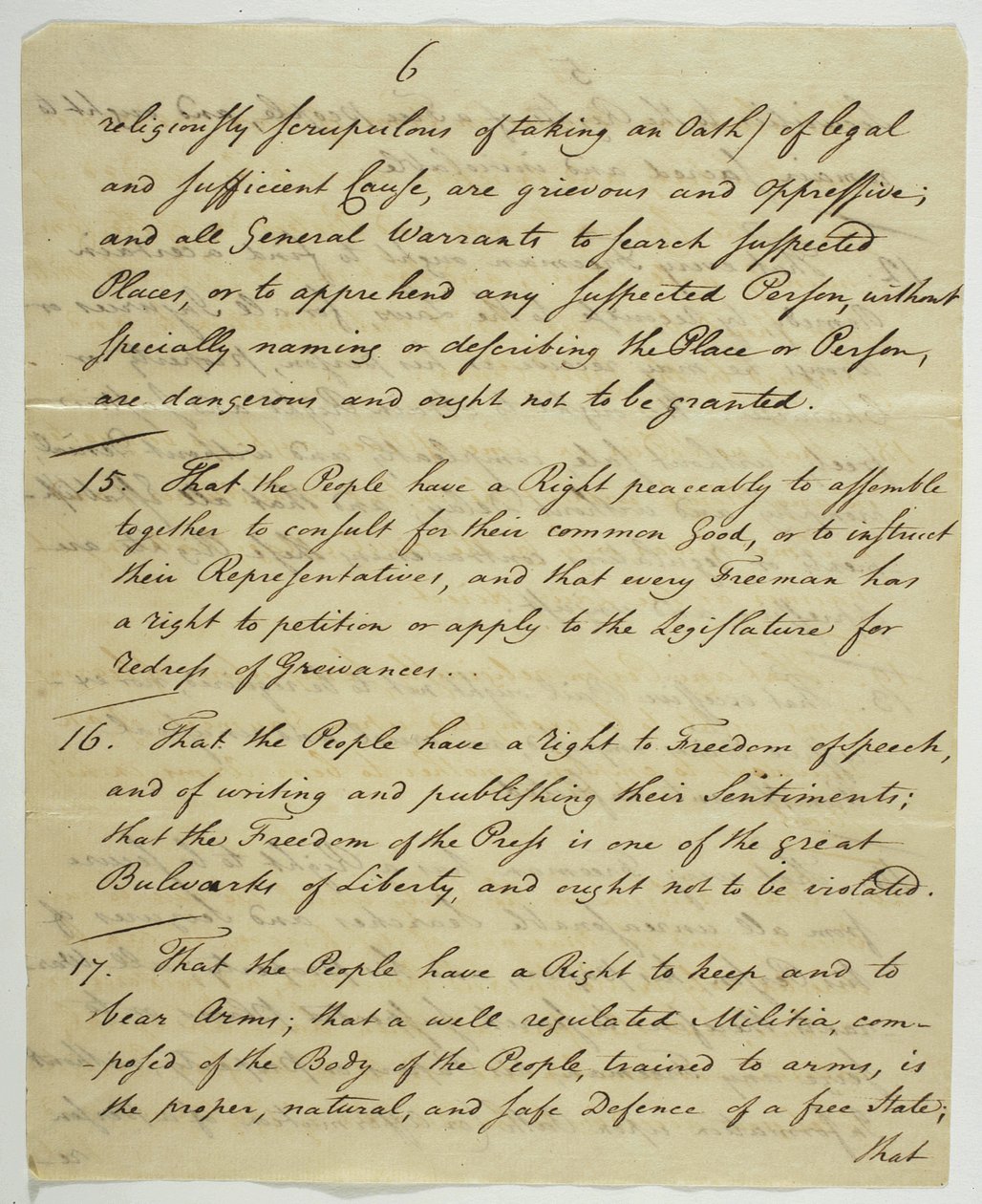 The Bill of Rights, copy signed at Federal Hall, 1789 by American School