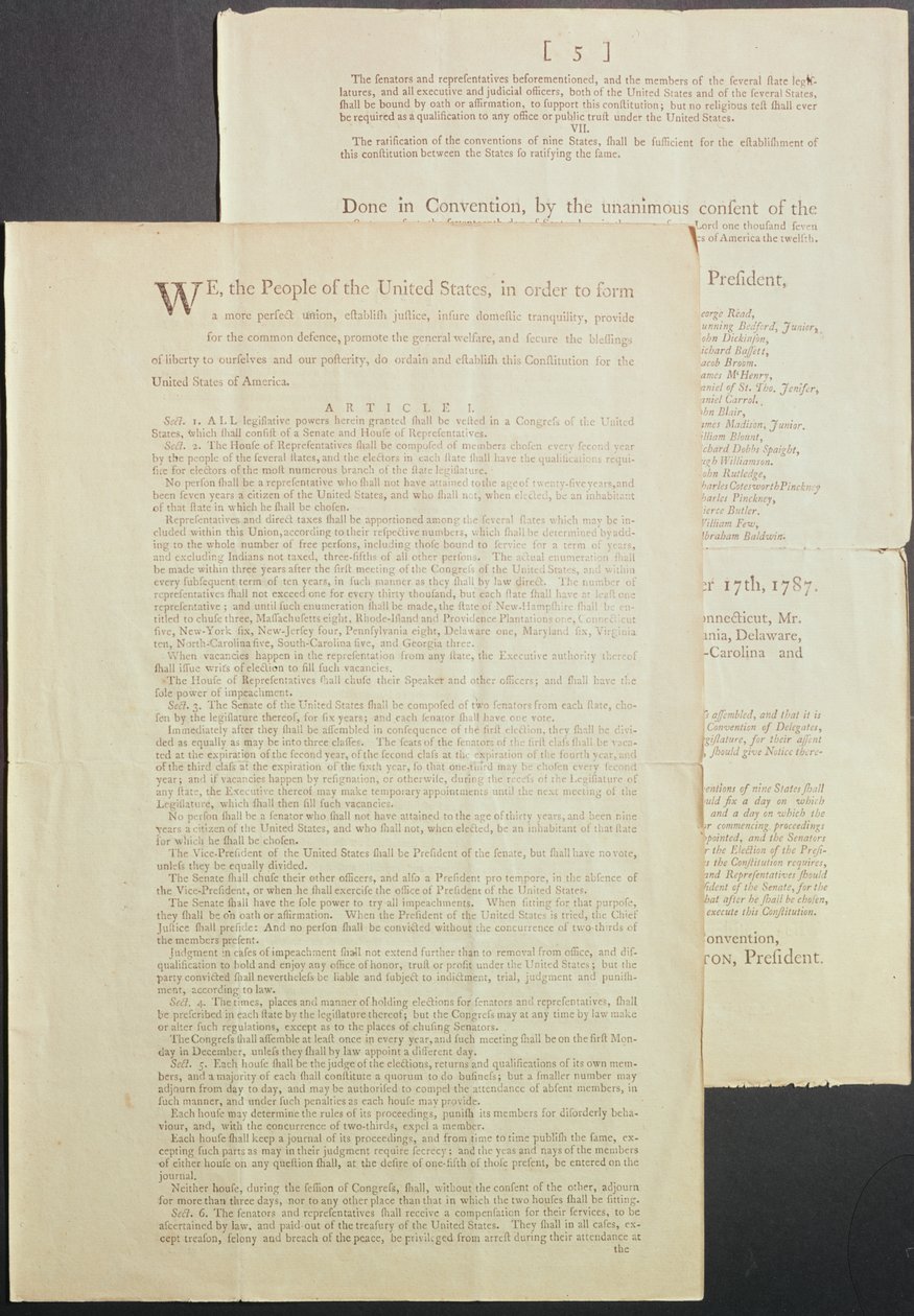 The United States Constitution, 1787 by American School