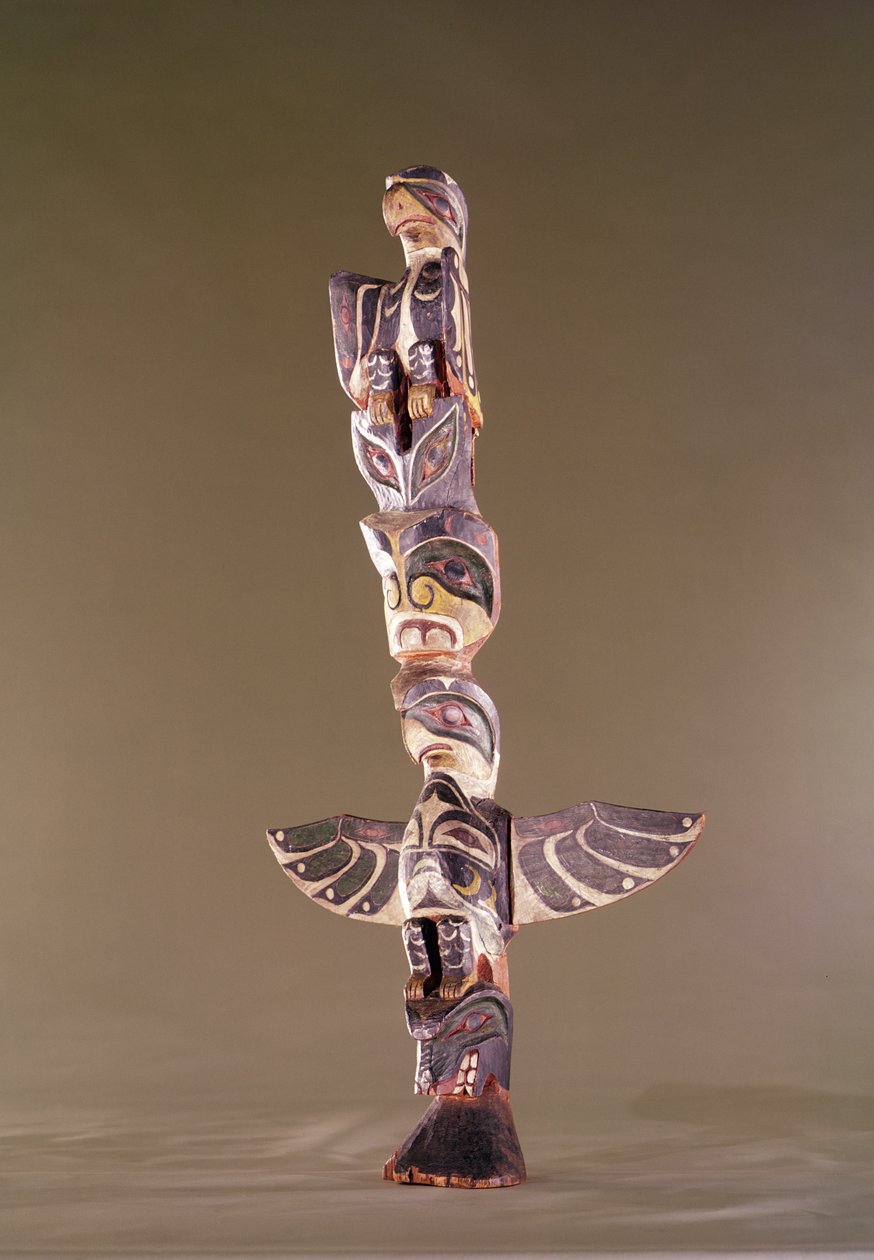 Tinglit Bird Clan Totem Pole by American School