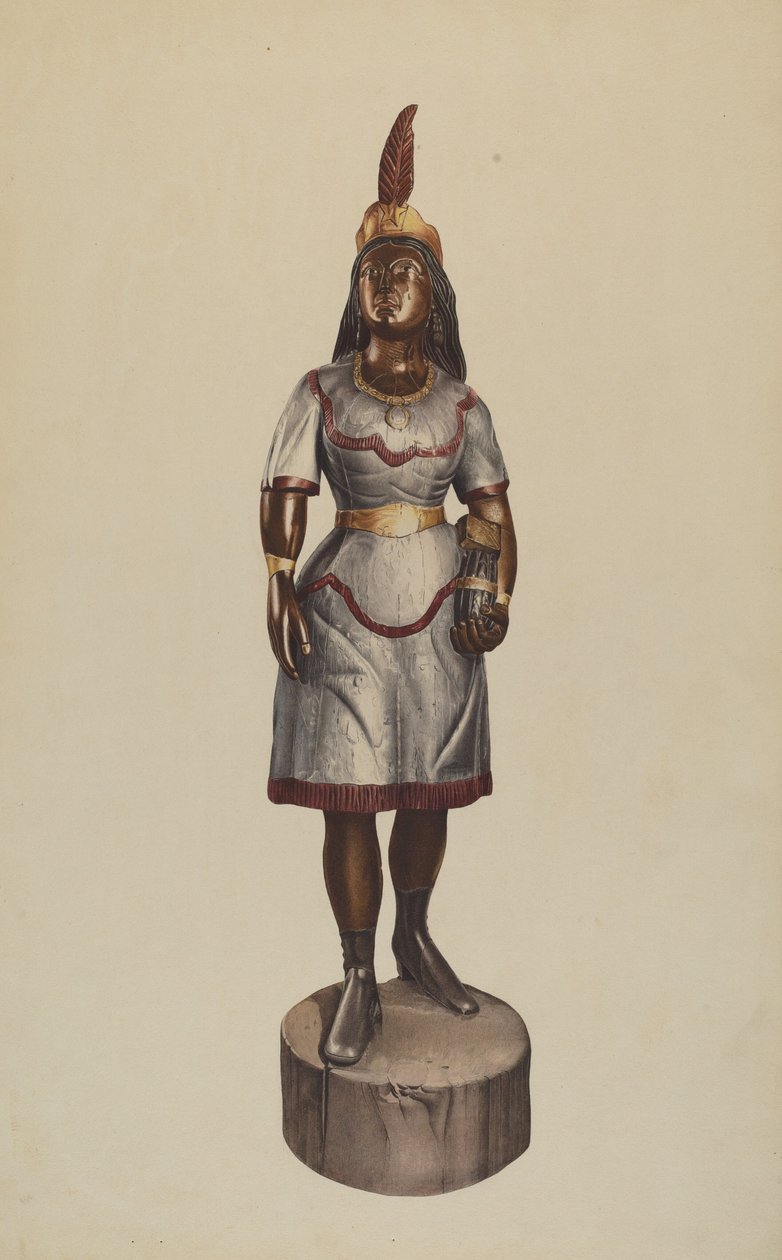 Cigar Store Pocahontas by American 20th Century