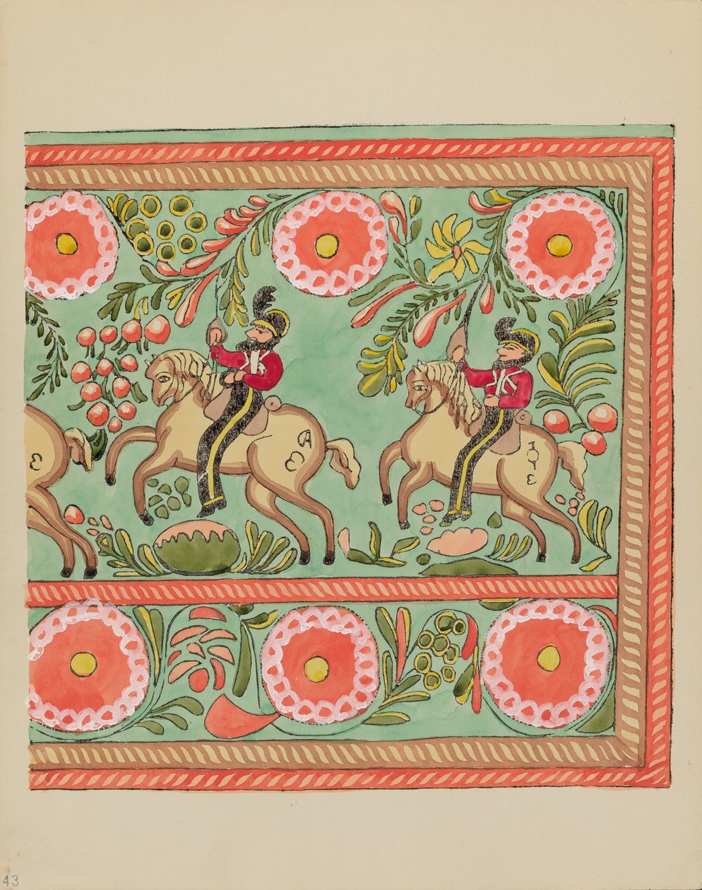 Painted Chest Design (Plate 43) from 