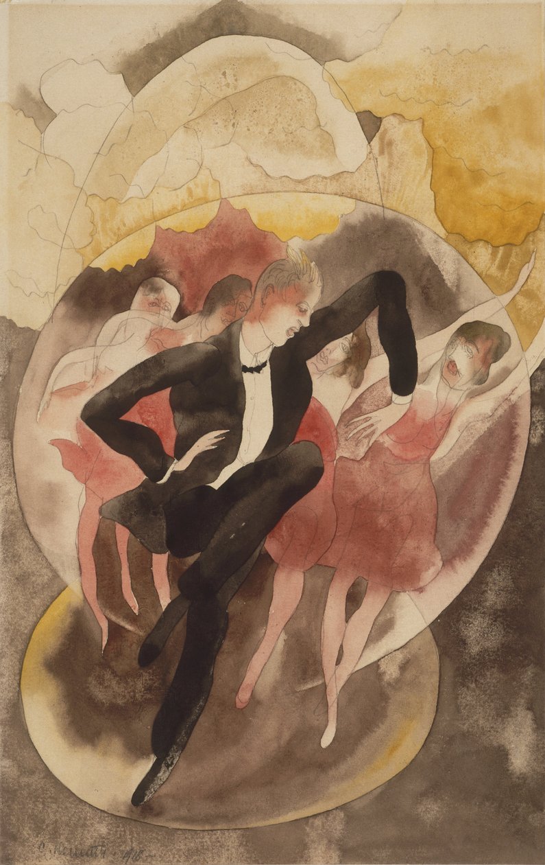 In Vaudeville (Dancer with Chorus) by American Charles Demuth