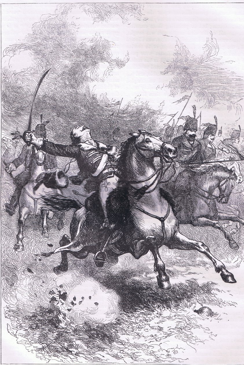 The charge of the Pulaski, illustration from Cassells History of the ...