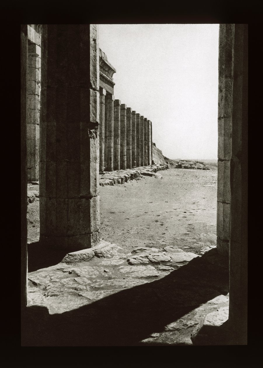 Forecourt of the Temple of Hatshepsut, Deir El-Bahri by American Photographer