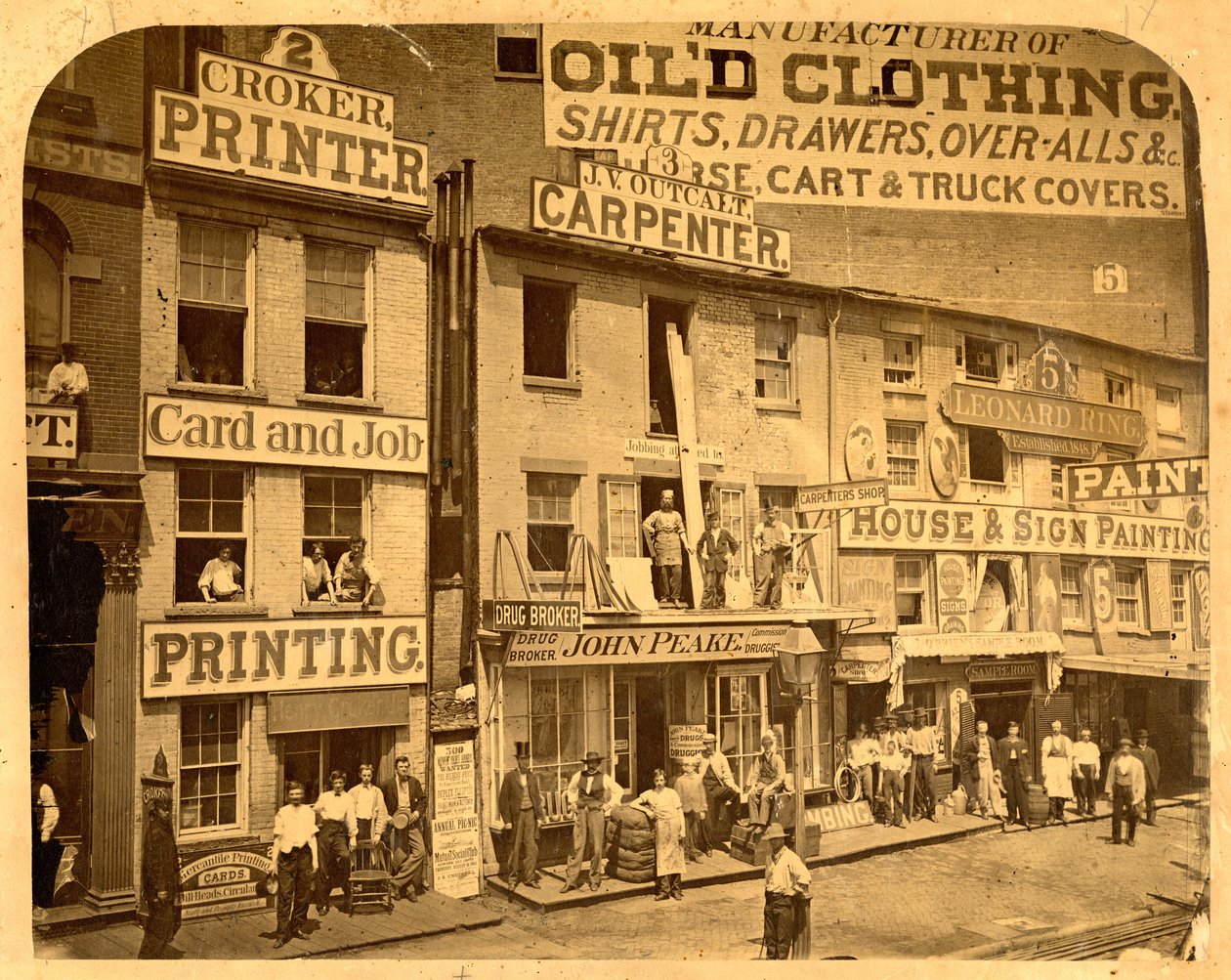 Lower Hudson Street, N.Y.C., 1865 by American Photographer