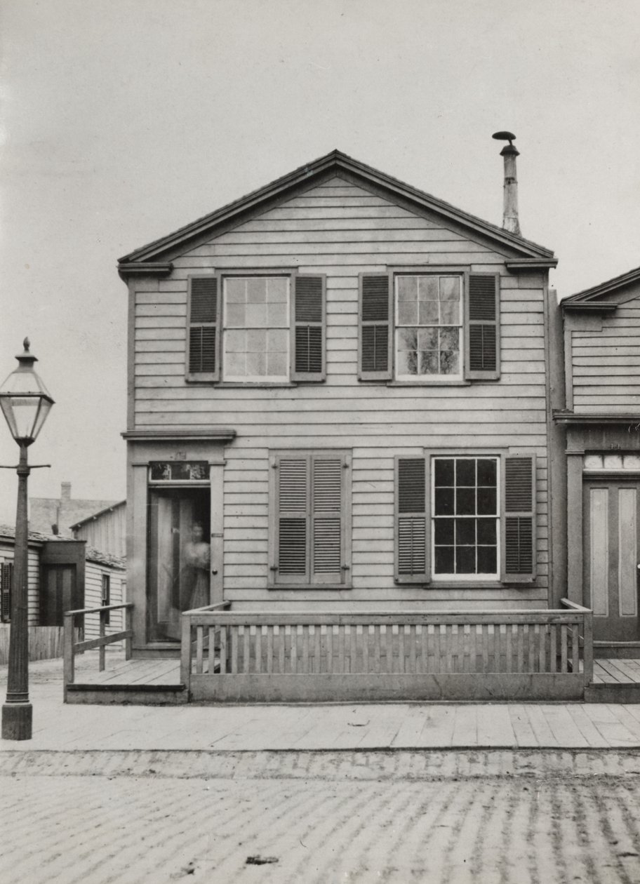 Residence at 42 Monroe St., Chicago, 1869 by American Photographer