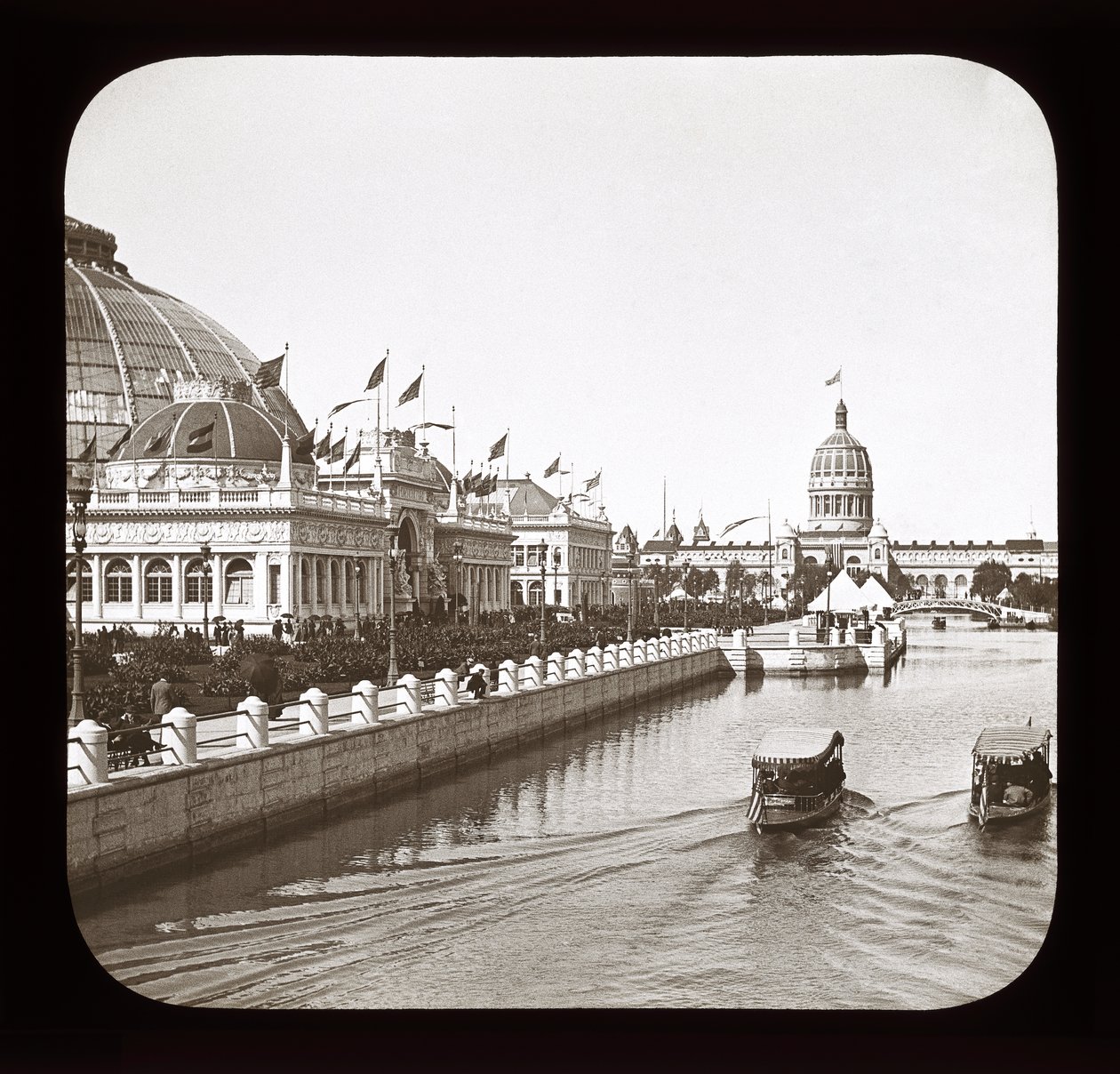 Worlds Columbian Exposition: Horticultural Building and Illinois State Building, Chicago by American Photographer