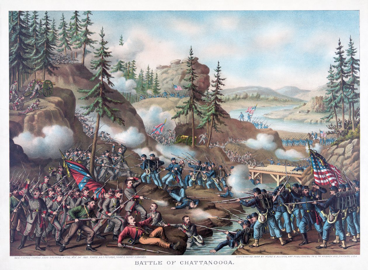 Battle of Chattanooga by American School