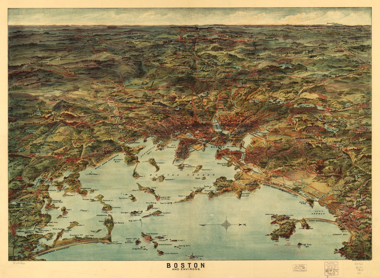 Boston and environs, c.1905 by American School