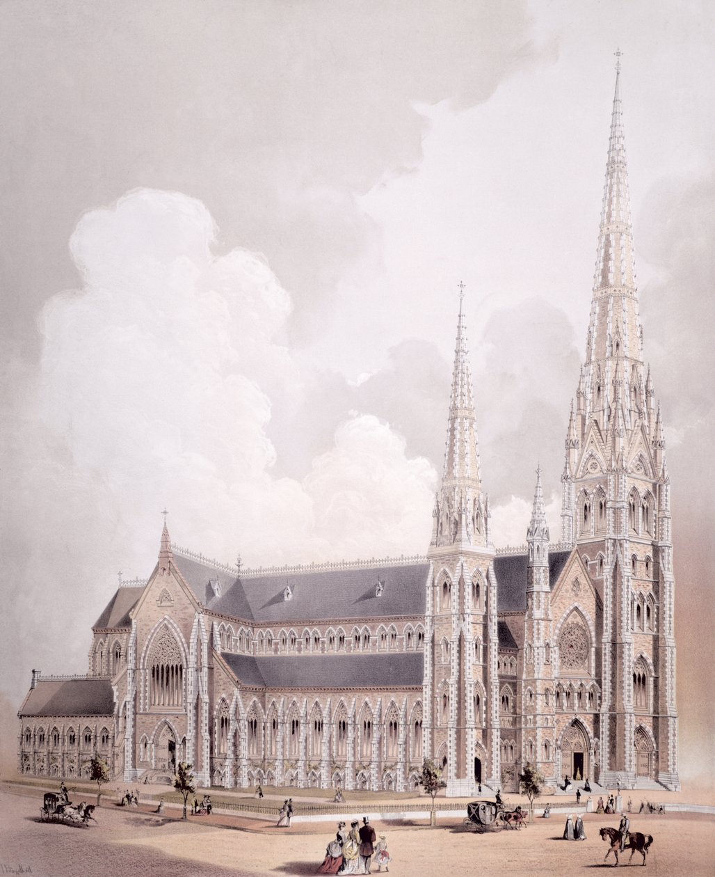 Cathedral of the Holy Cross, Boston, Massachusetts by American School