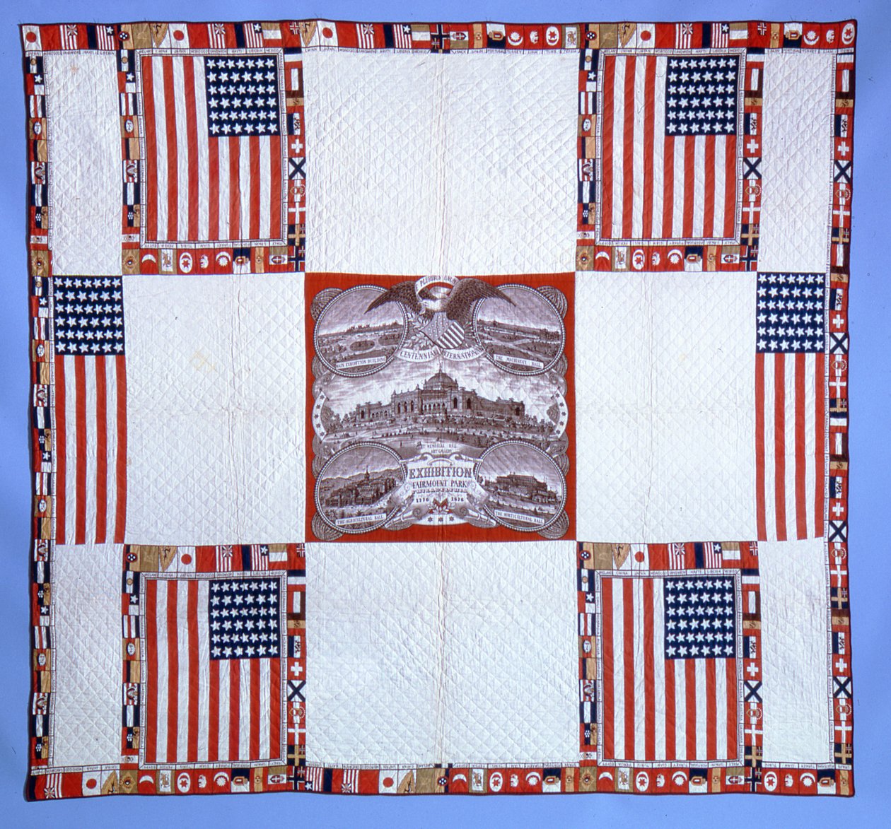 Centennial Quilt, Massachusetts by American School