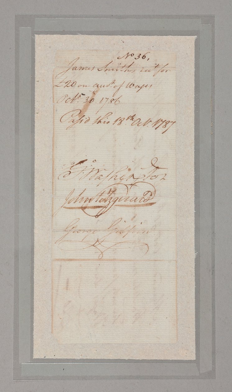 Constitutional Convention: collection of letters and documents signed by 54 of the 55 delegates to the historic 1787 Convention by American School