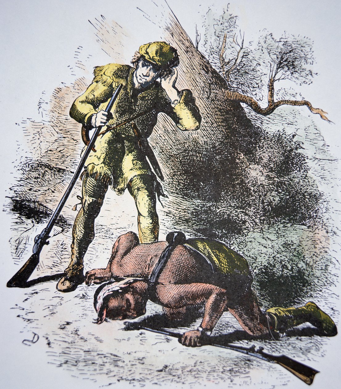 Last of the Mohicans by James Fenimore Cooper by American School