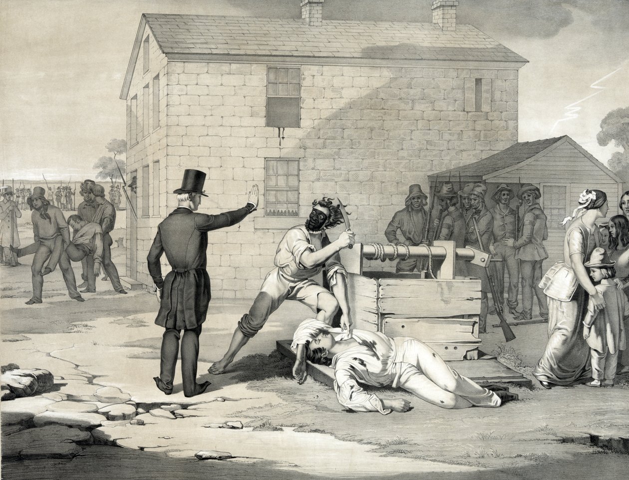 Martyrdom of Joseph and Hyrum Smith in Carthage Jail, June 27th 1844 by American School