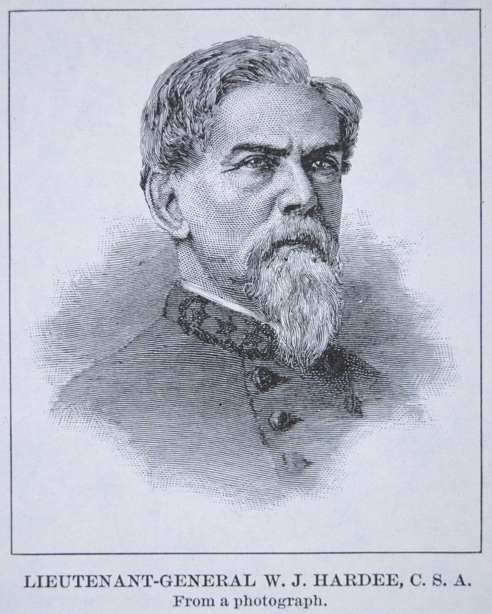 Portrait of Lieutenant General W.J. Hardee (1815-73) by American School