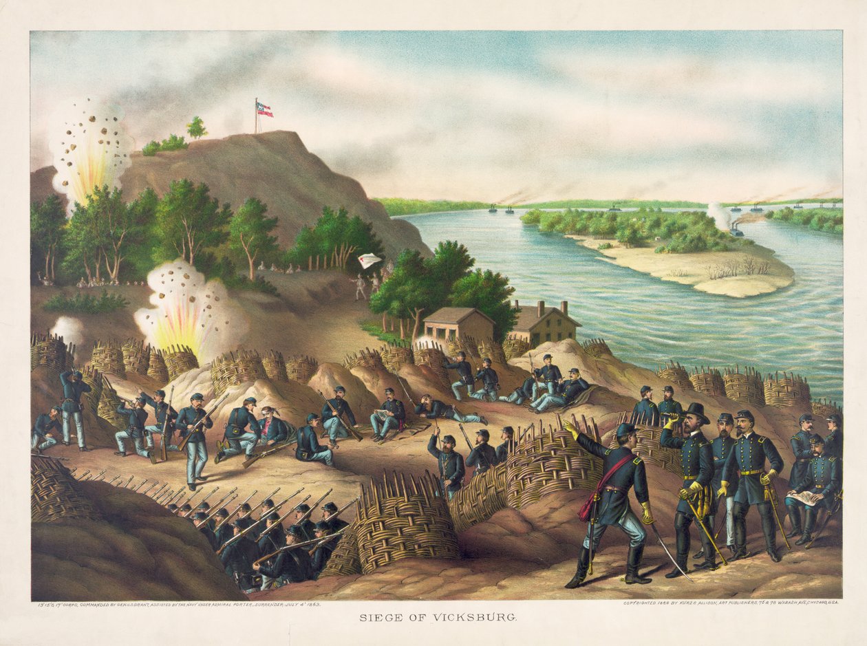 Siege of Vicksburg--Surrender, July 4, 1863, pub. 1888 by American School