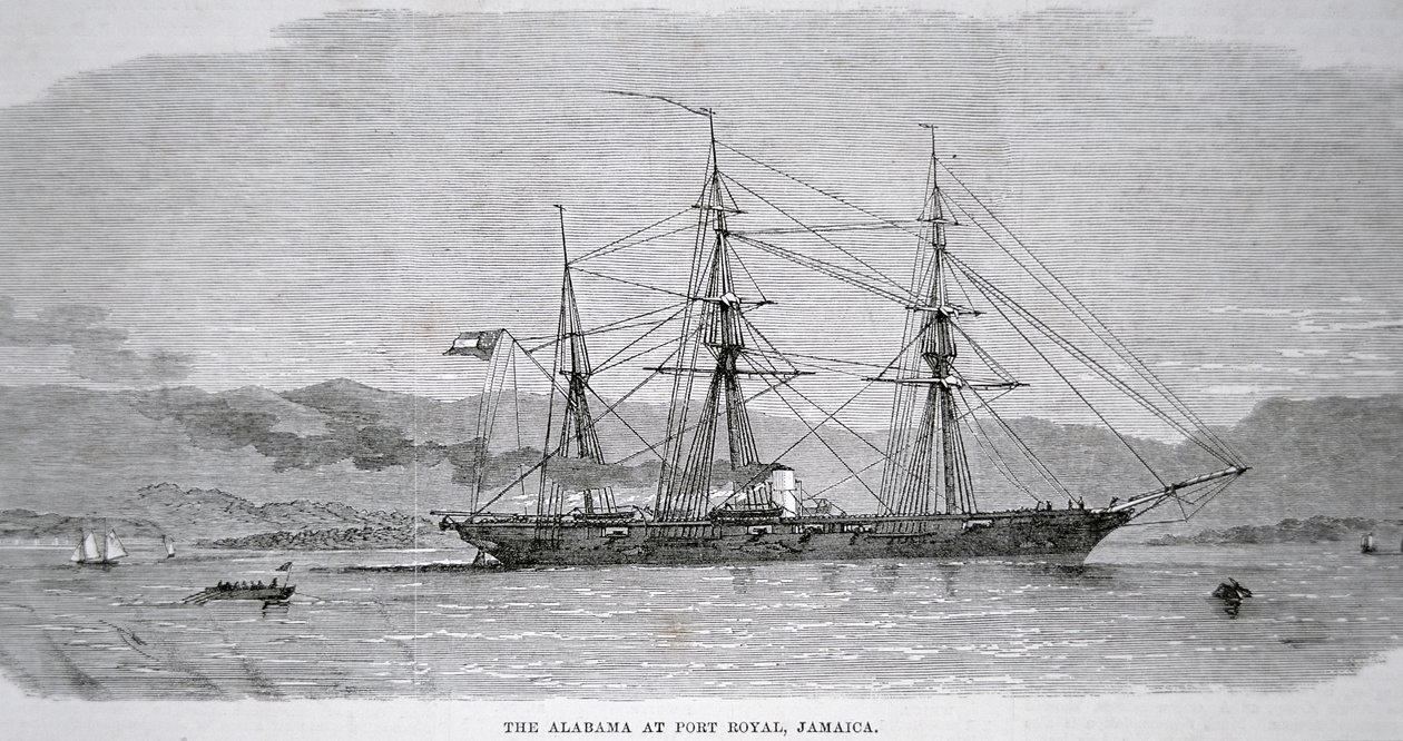 The Alabama at Port Royal, Jamaica by American School