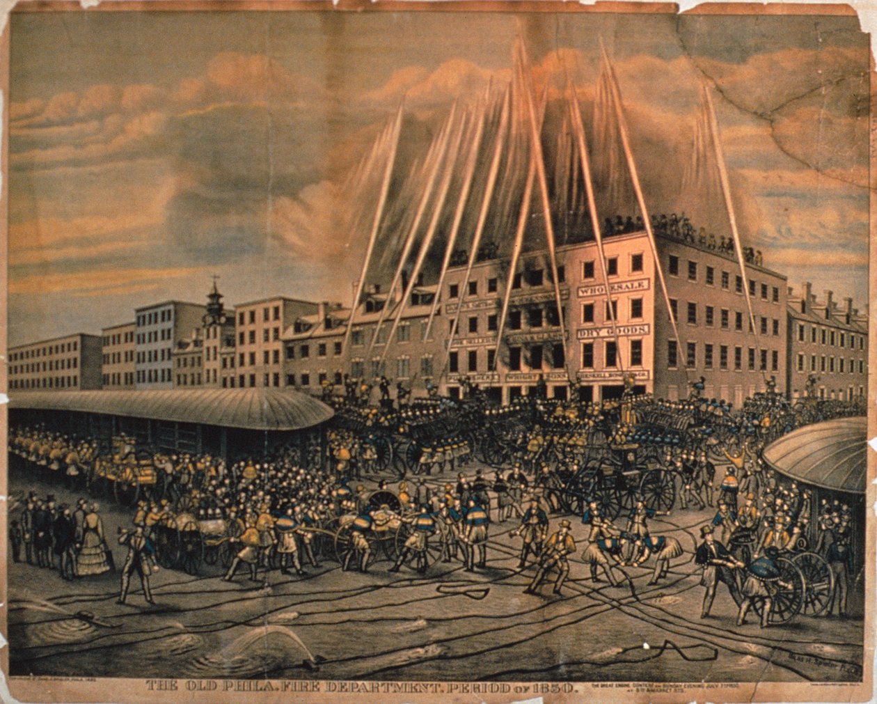 The Old Philadelphia Fire Department, 1850