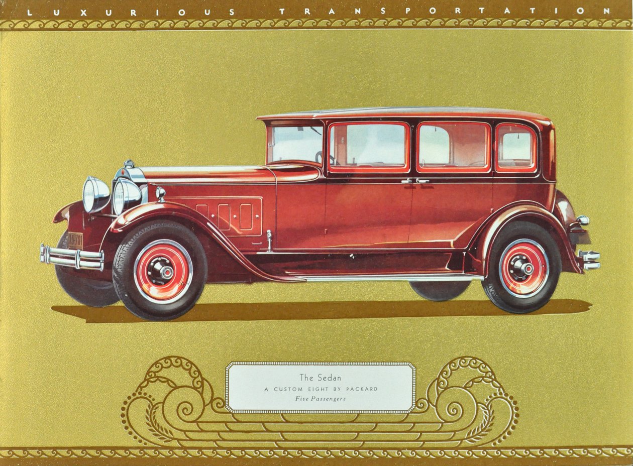 The Sedan, A Custom Eight by Packard, pub.1930 by American School