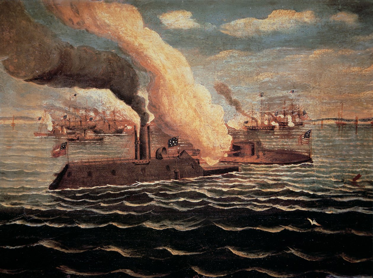 Ironclad Ships Monitor And Merrimack Atlantis 1/245 Monitor & Merrimac