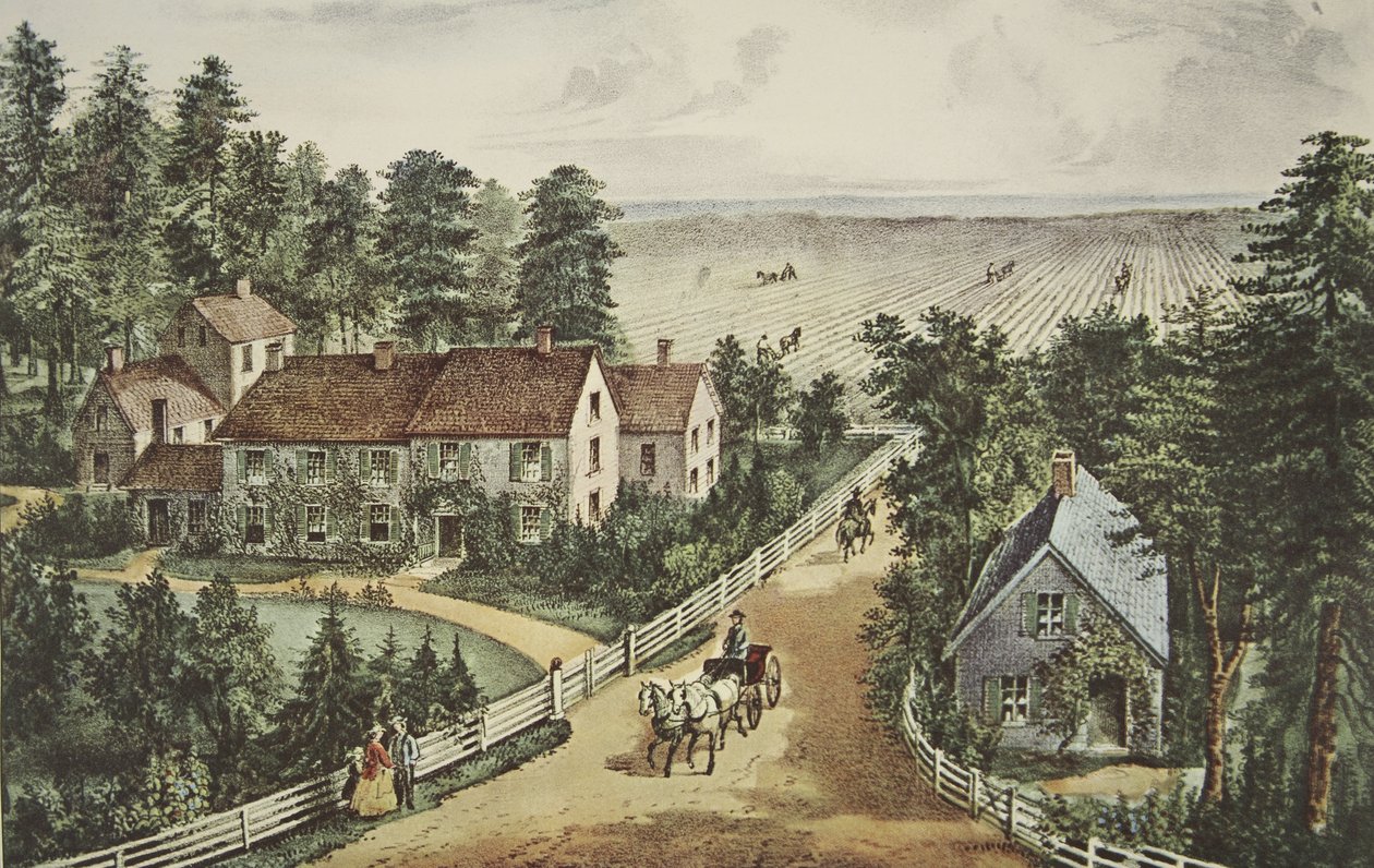 The Western Farmer's Home by American School