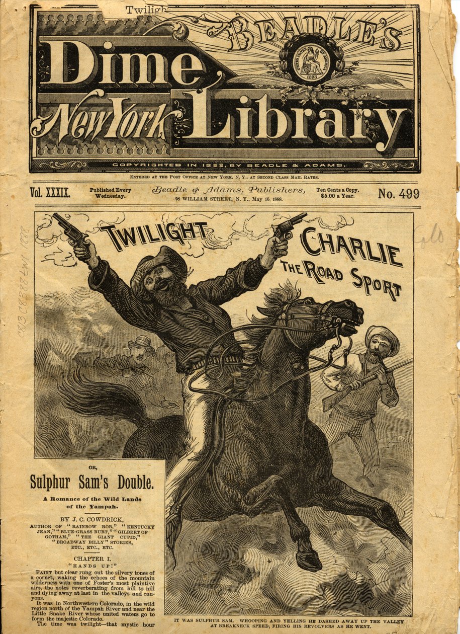 Twilight Charlie, Front Cover of Beadle