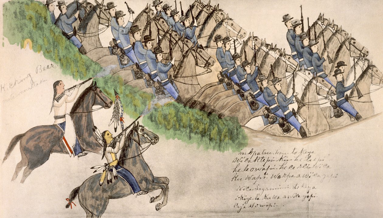 Opening of the Battle of the Little Big Horn by Amos Bad Heart Buffalo