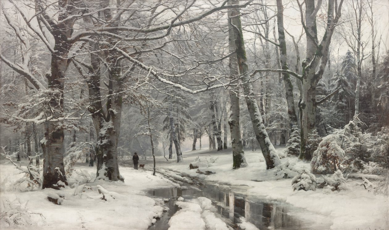 Thaw in a Beech Forest by Anders Andersen Lundby