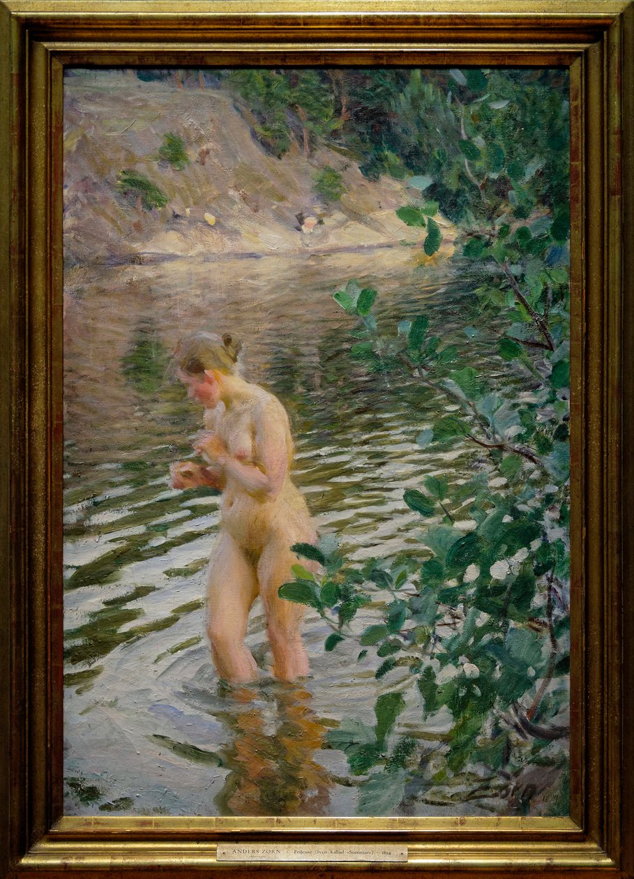 The Cold Stream by Anders Leonard Zorn