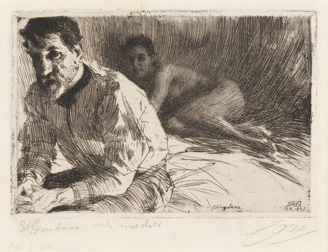 Augustus Saint Gaudens II by Anders Zorn