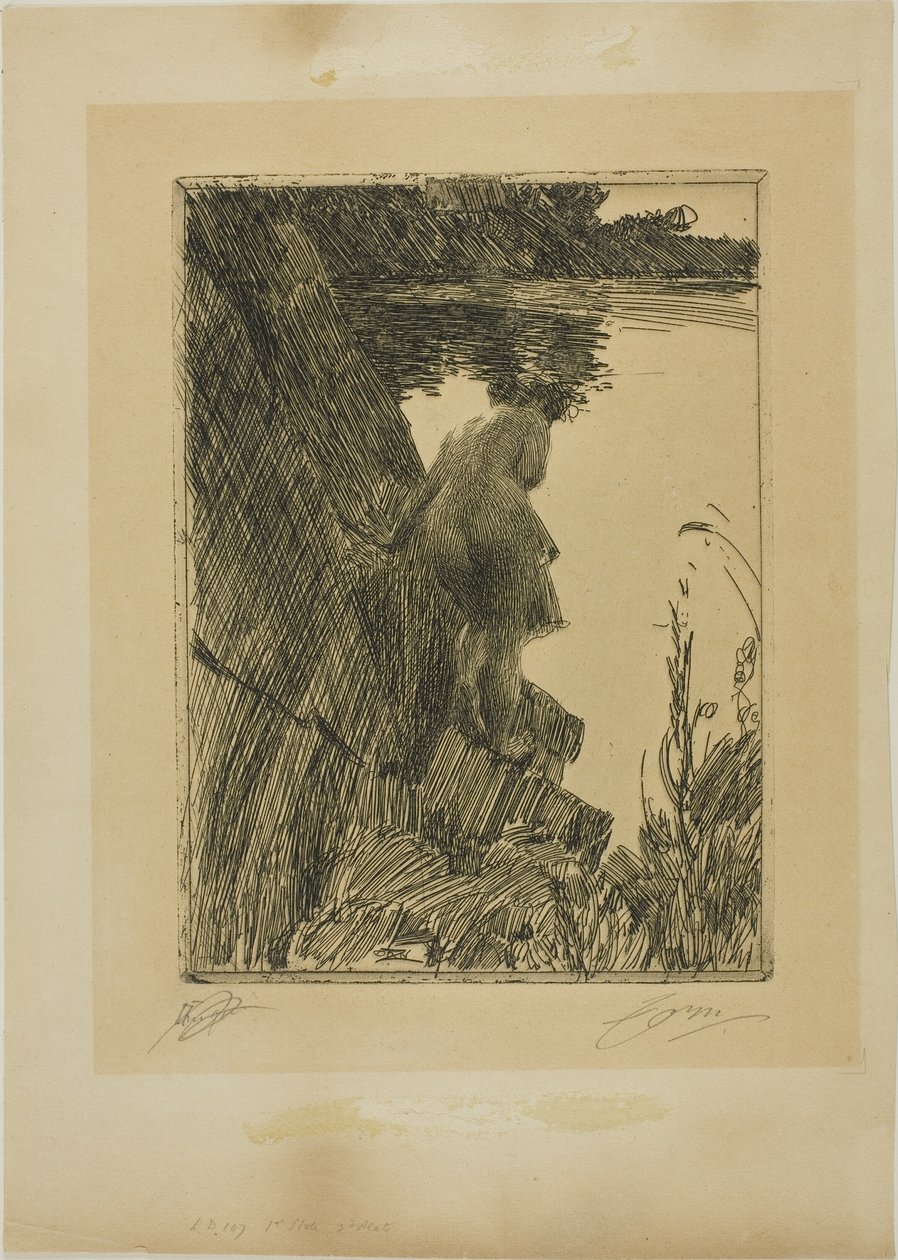 Bather (Evening) II by Anders Leonard Zorn