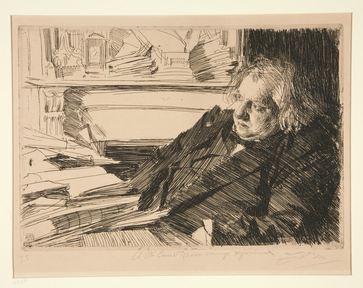 Ernest Renan by Anders Zorn