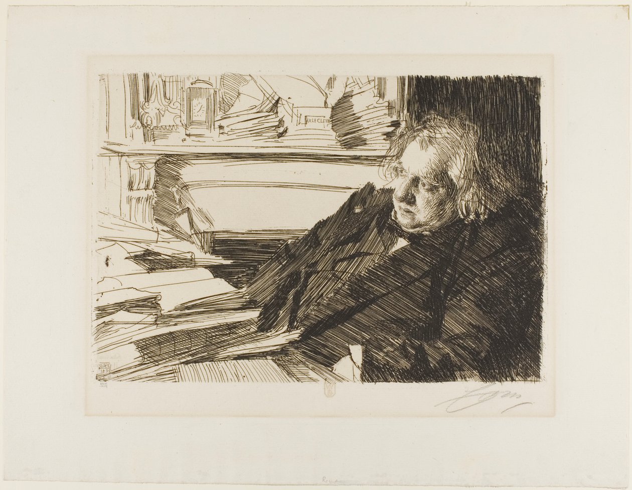 Ernest Renan by Anders Leonard Zorn: Buy fine art prints