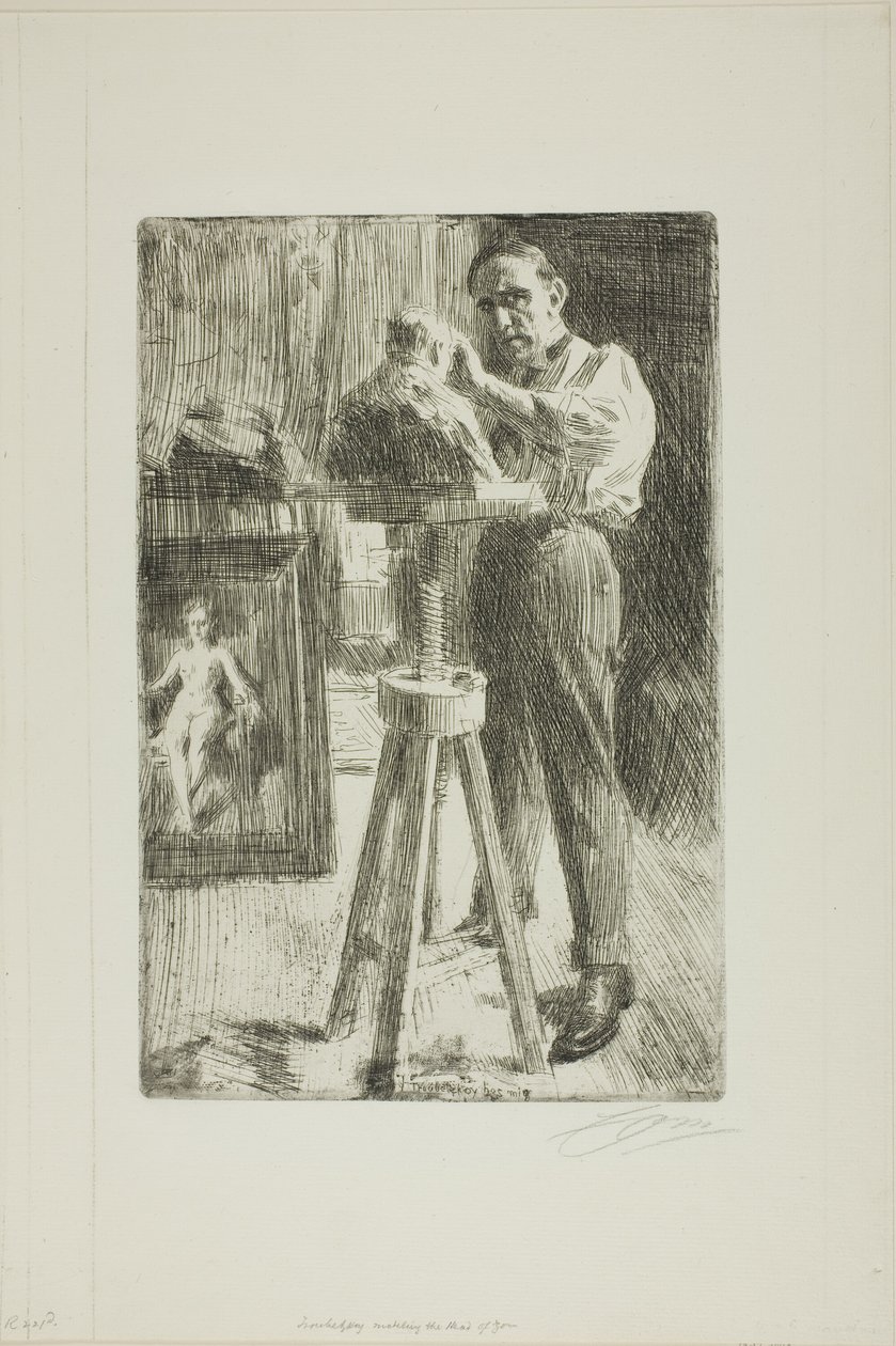 Prince Paul Troubetzkoy I (Whole Length) by Anders Leonard Zorn