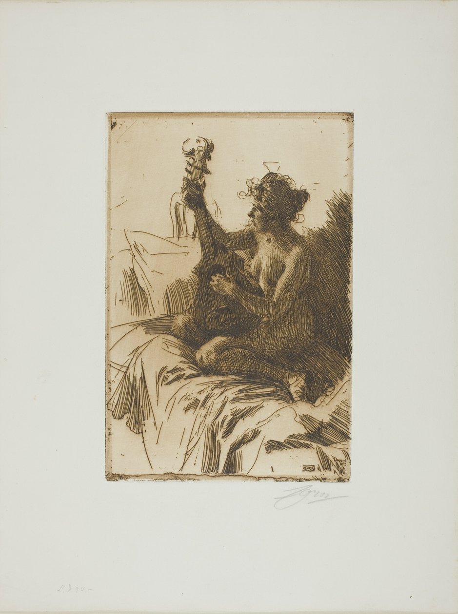 Souvenir or The Guitar by Anders Leonard Zorn