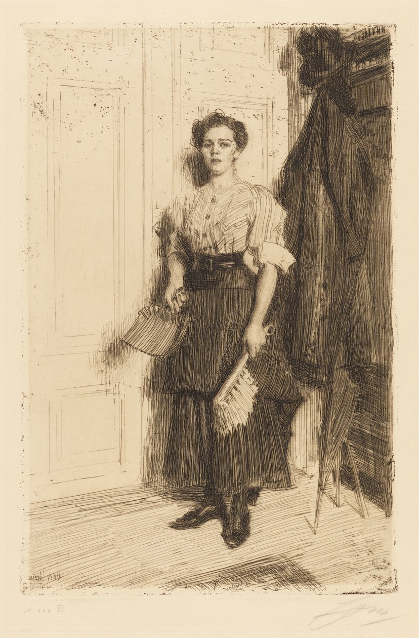 The Cleaning Woman by Anders Zorn