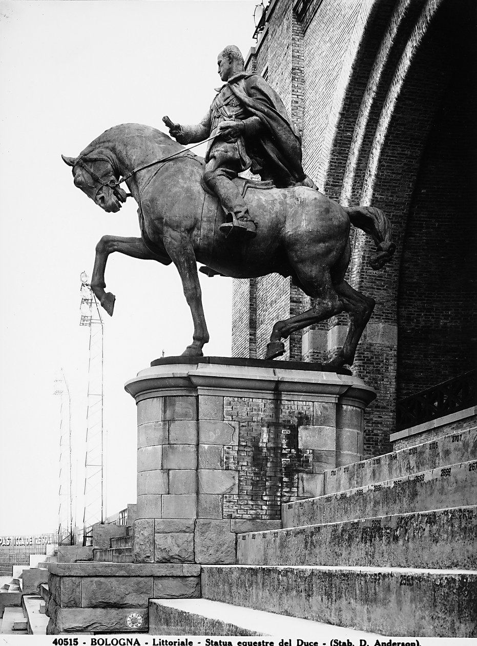 Equestrian Statue of Benito Mussolini; Until the Fall of Fascism, This Statue Was in the Littoriale (Stadio Comunale) in Bologna by Anderson Anderson