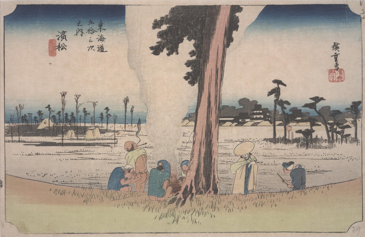 Winter Scene by Ando or Utagawa Hiroshige